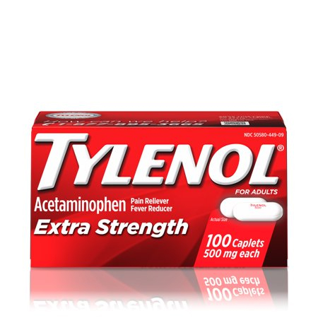 TYLENOL CAPLETS EXTRA STRENGTH 24 CT CAP EX-STRENGTH  (72 Pack)