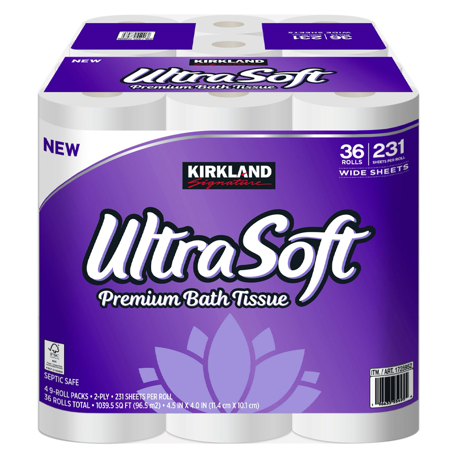 [15228] ULTRA SOFT PREMIUM BATH TISSUE 231 SHEETS 2 PLY  (36 Pack)