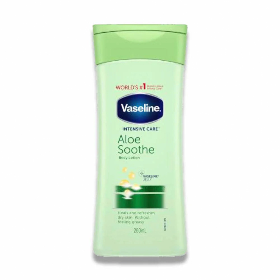 [15252] VASELINE BODY LOTION 200 ML ALOE SOOTHE  (18 Pack)