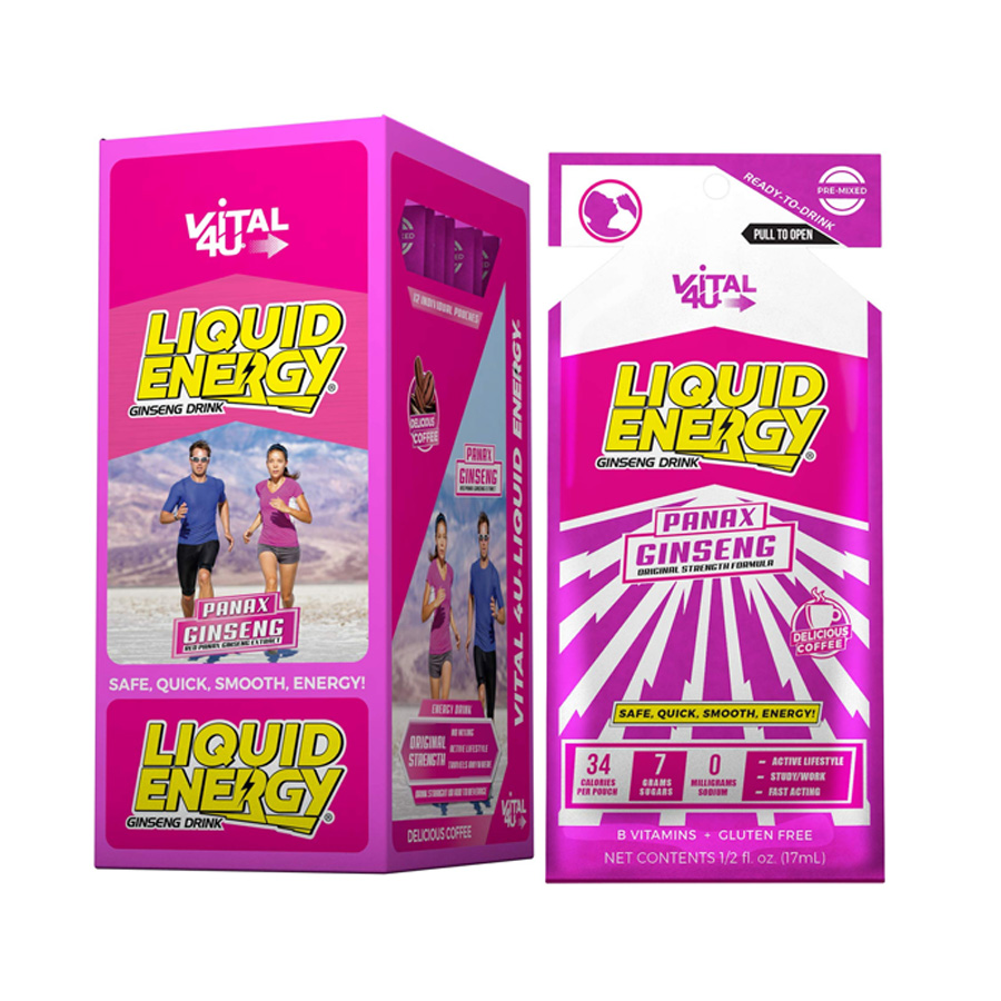 [15372] VITAL 4 U LIQUID ENERGY 12CT COFFEE  (384 Pack)