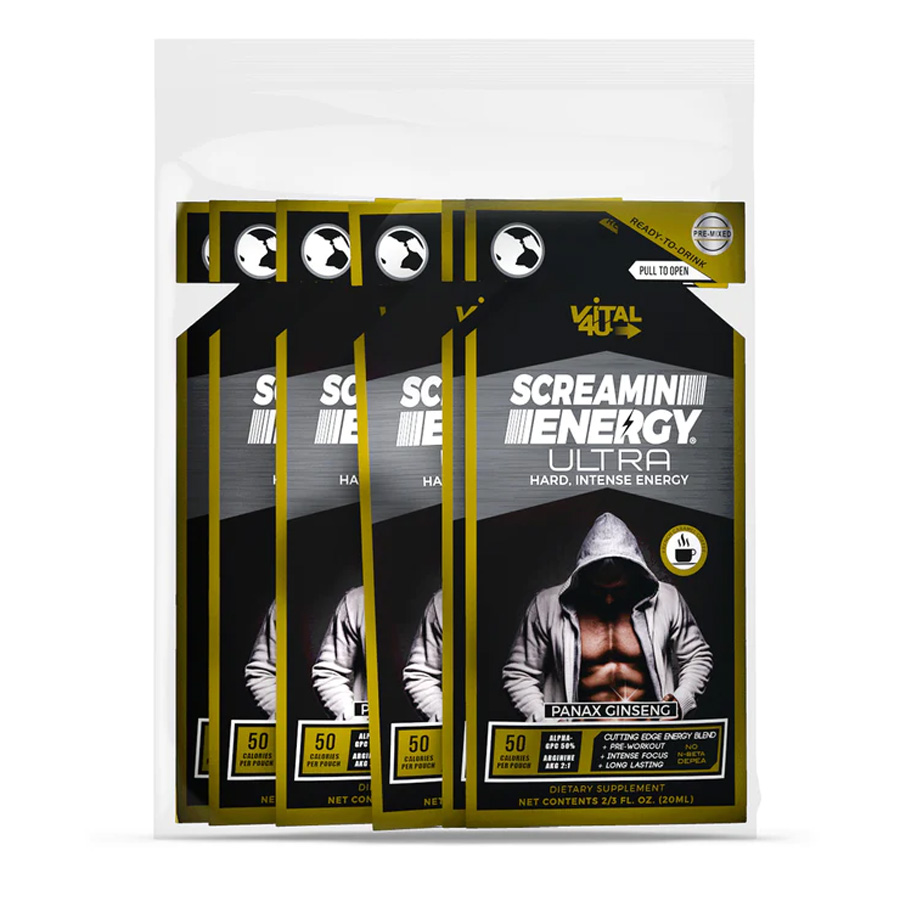 [15375] VITAL 4 U SCREAMING ENERGY 12CT ULTRA CARAMEL COFFEE  (384 Pack)