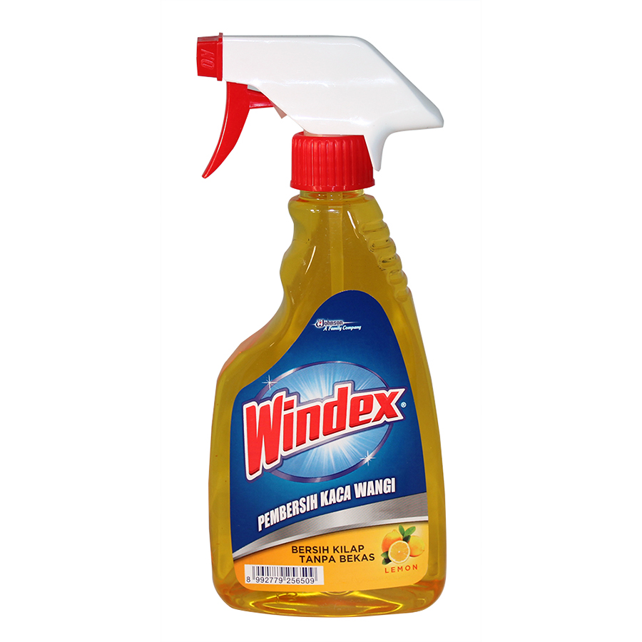 [15471] WINDEX GLASS CLEANER 17 OZ / 500 ML LEMON WITH PUMP  (12 Pack)
