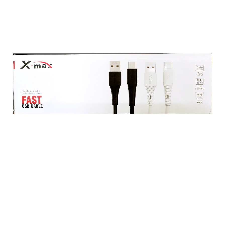 [15500] X-MAX USB CABLE TYPE C 1 CT X-CA01  (40 Pack)